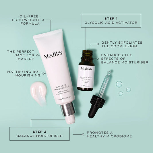 Balance Moisturiser with Glycolic Acid Activator | 60 Ml